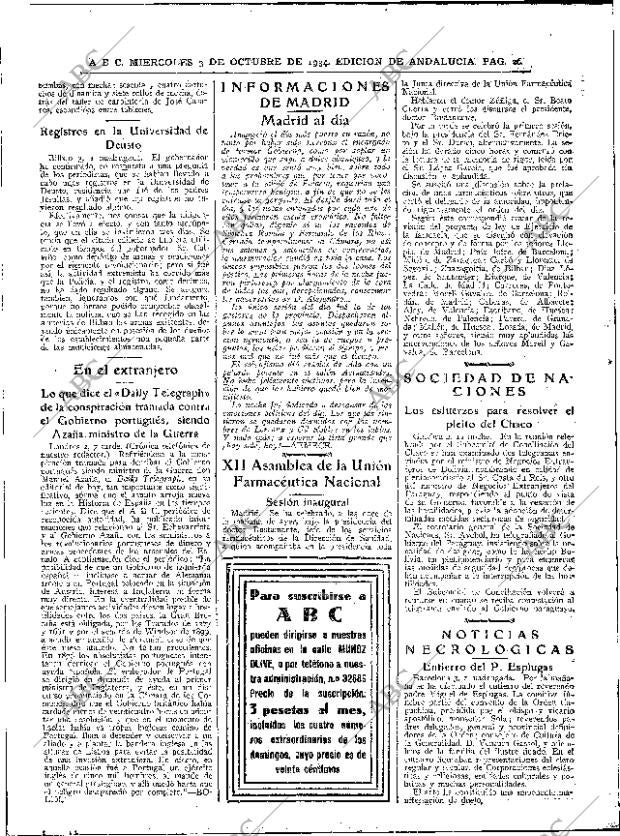 ABC SEVILLA 03-10-1934 página 26