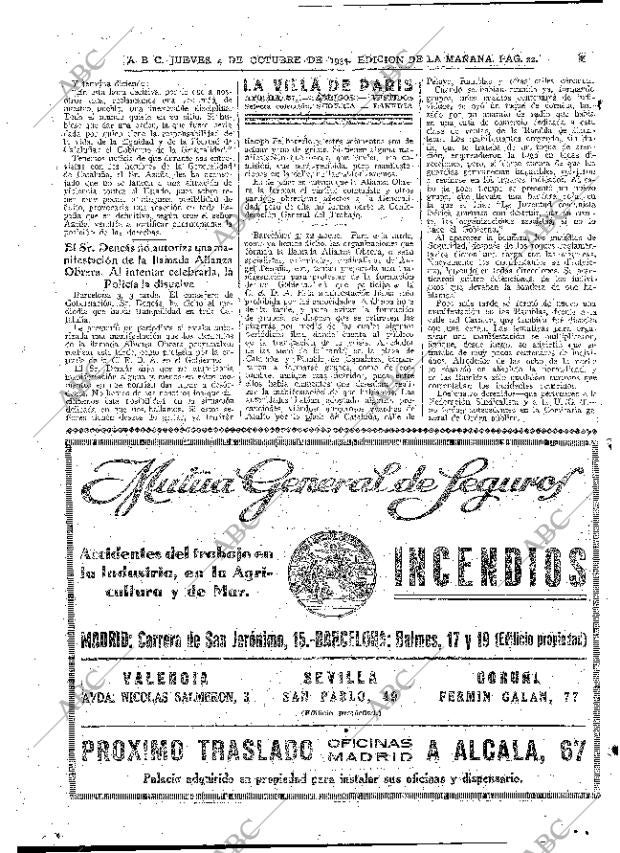 ABC MADRID 04-10-1934 página 22