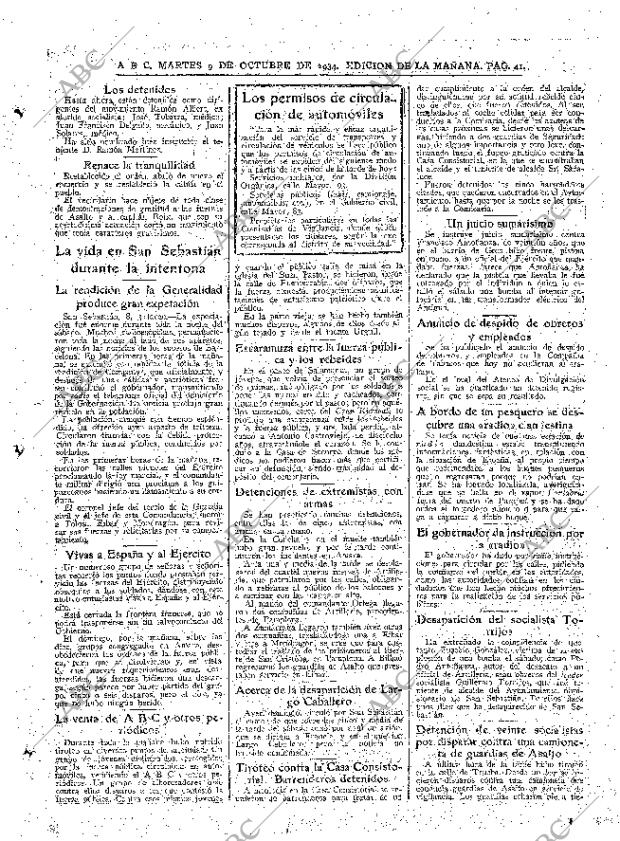 ABC MADRID 09-10-1934 página 41