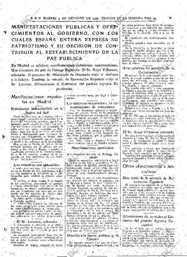 ABC MADRID 09-10-1934 página 45