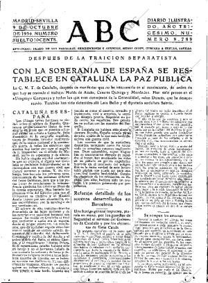 ABC SEVILLA 09-10-1934 página 1