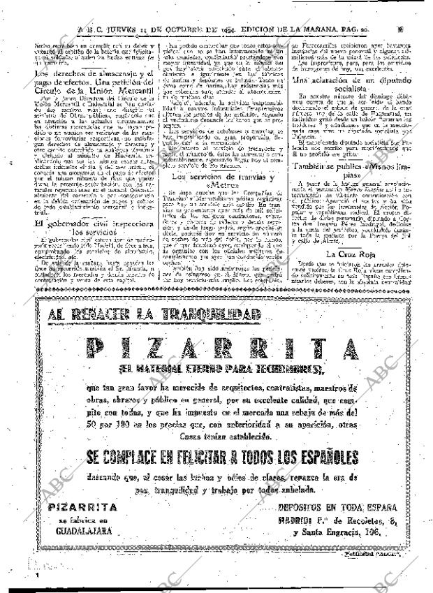 ABC MADRID 11-10-1934 página 20