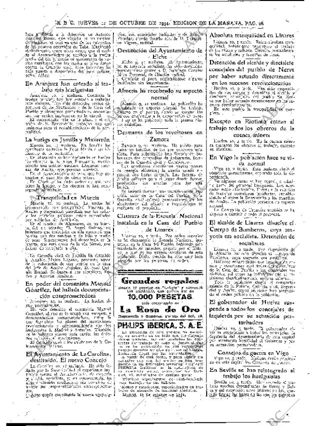 ABC MADRID 11-10-1934 página 28