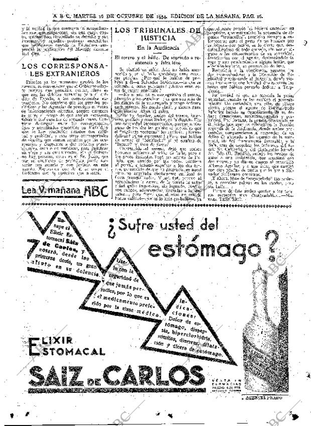 ABC MADRID 16-10-1934 página 16