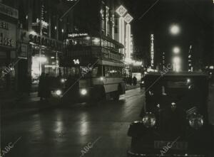 Berlín (Alemania), 19/10/1934. Vista de Friedrichstrasse