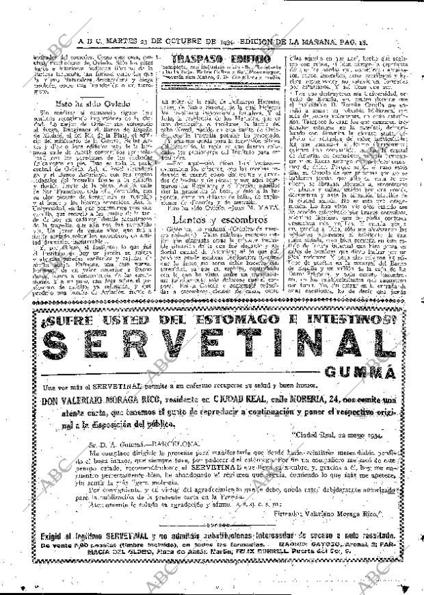 ABC MADRID 23-10-1934 página 18