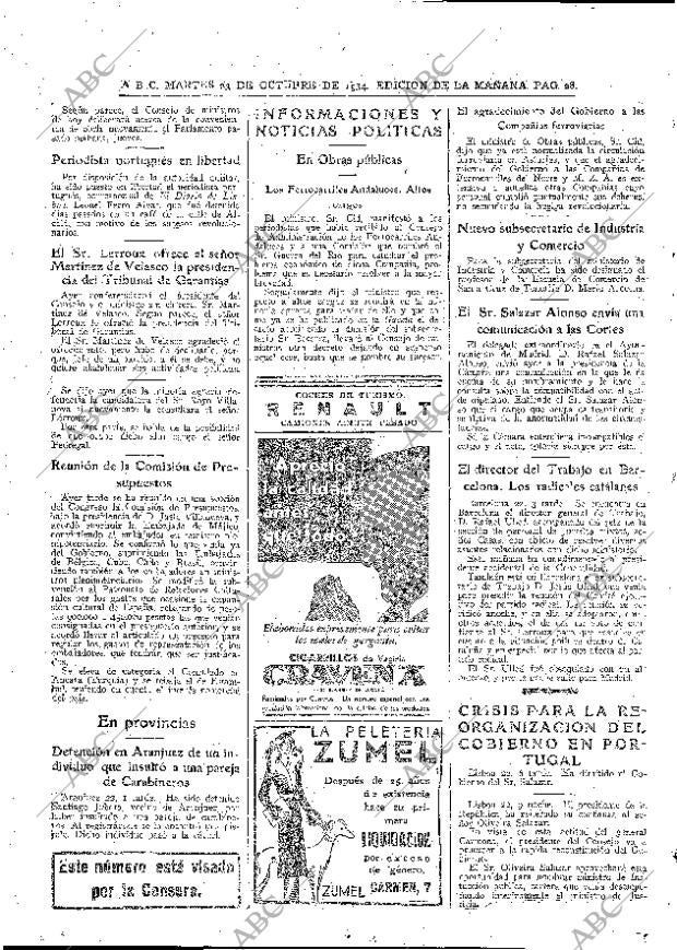 ABC MADRID 23-10-1934 página 28