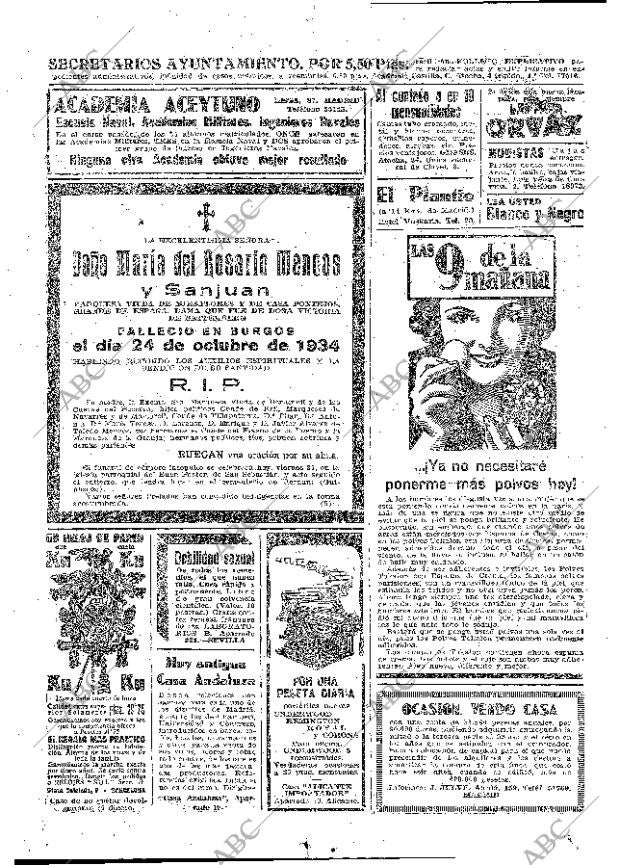 ABC MADRID 26-10-1934 página 52