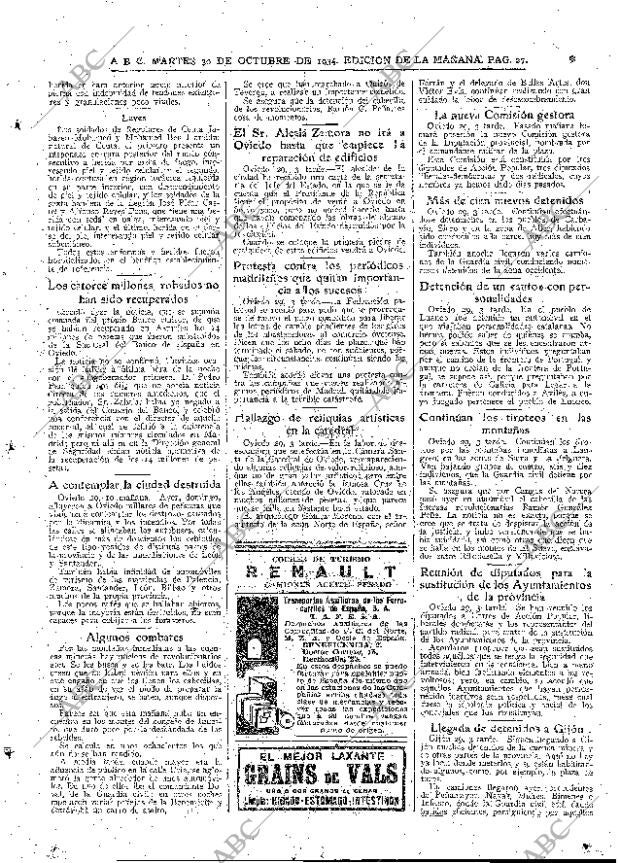 ABC MADRID 30-10-1934 página 27