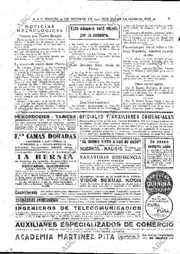 ABC MADRID 30-10-1934 página 44