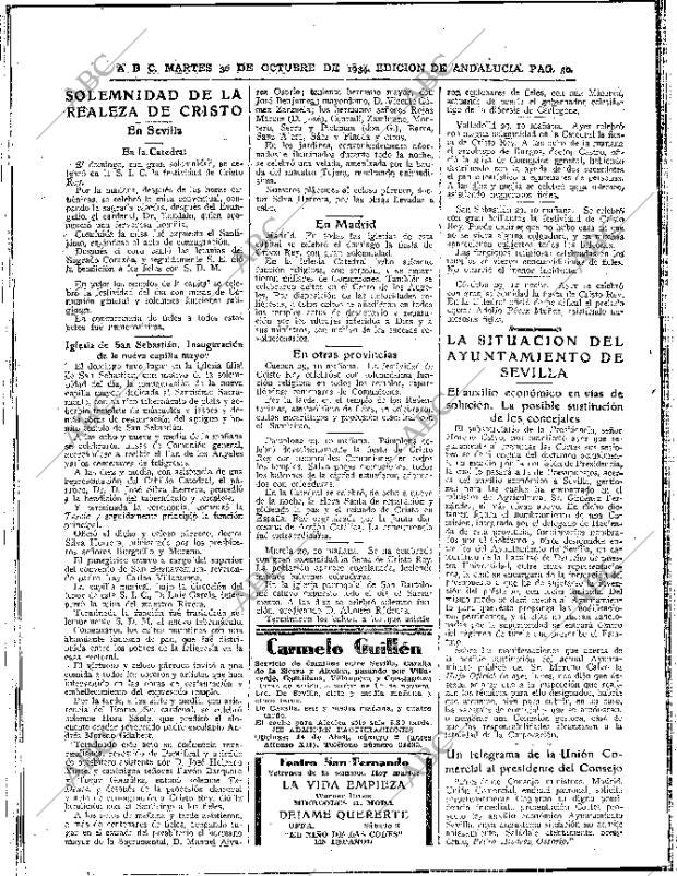 ABC SEVILLA 30-10-1934 página 30