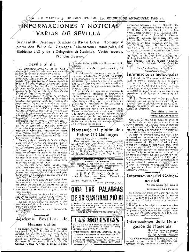 ABC SEVILLA 30-10-1934 página 31