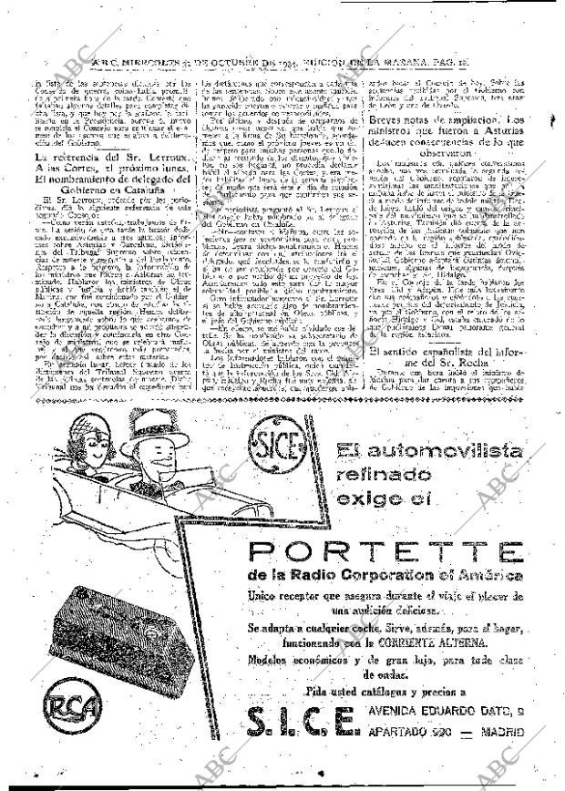 ABC MADRID 31-10-1934 página 18