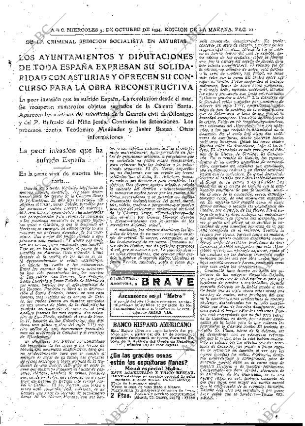 ABC MADRID 31-10-1934 página 21