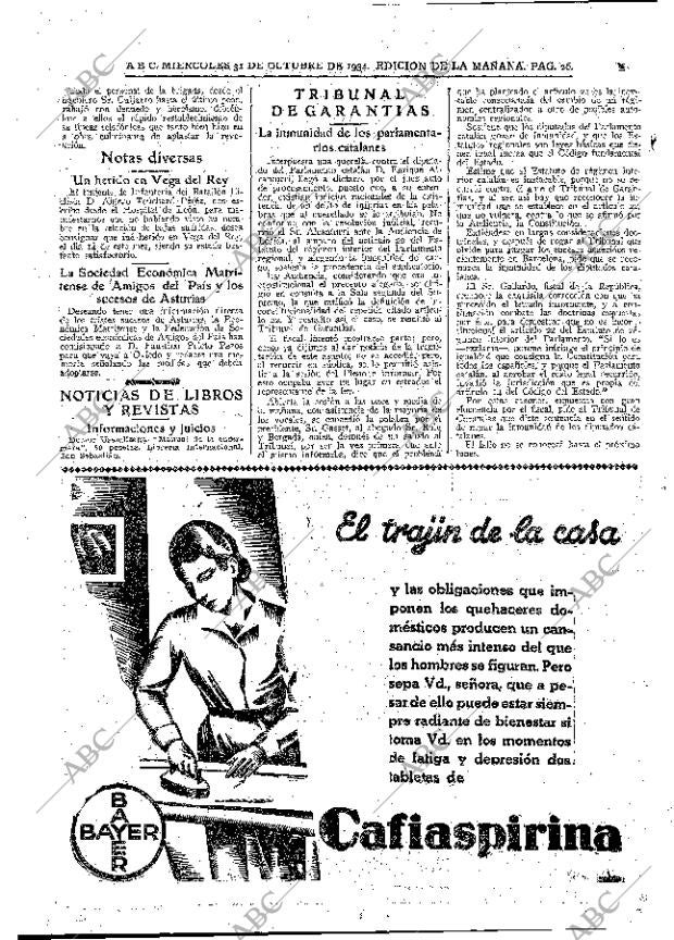 ABC MADRID 31-10-1934 página 26