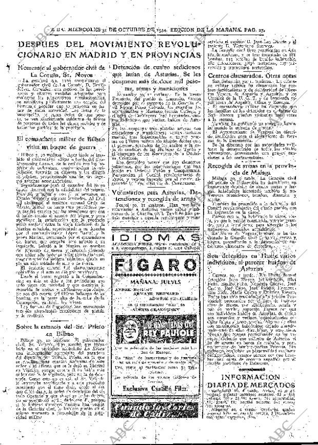 ABC MADRID 31-10-1934 página 27