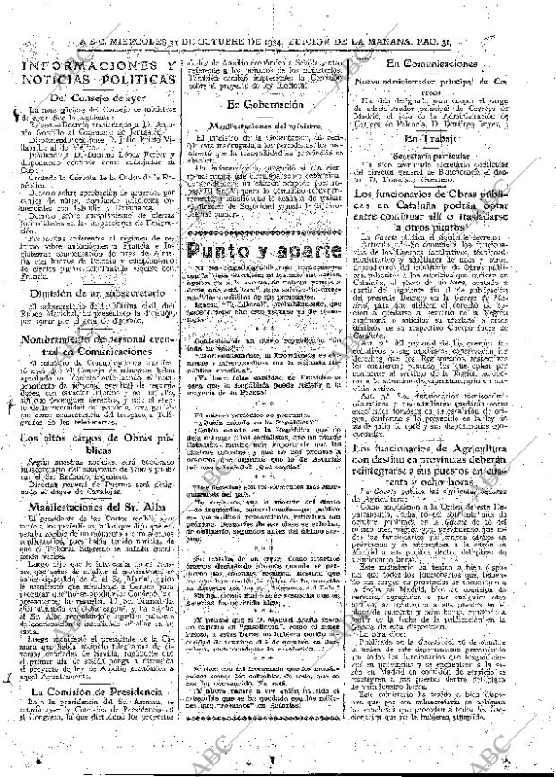 ABC MADRID 31-10-1934 página 31