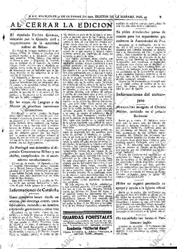 ABC MADRID 31-10-1934 página 43