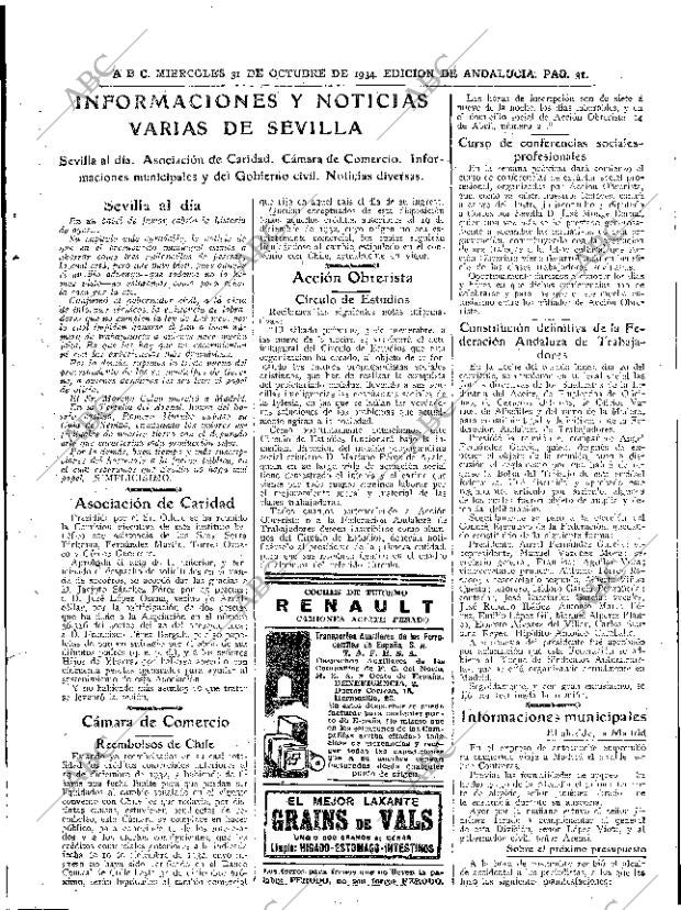 ABC SEVILLA 31-10-1934 página 31