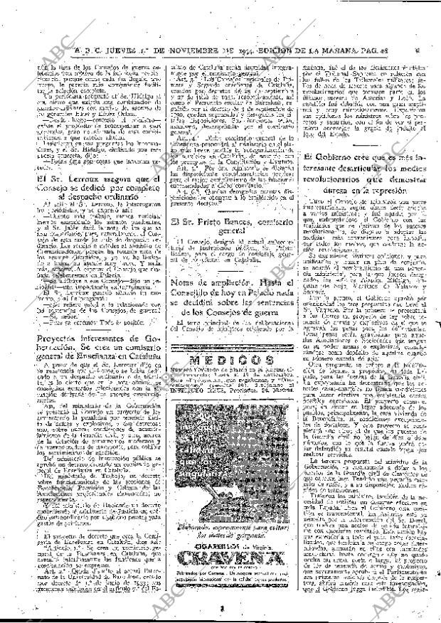 ABC MADRID 01-11-1934 página 22