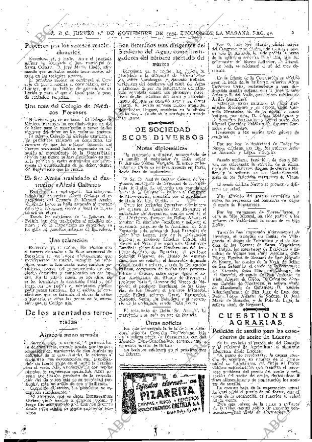 ABC MADRID 01-11-1934 página 38