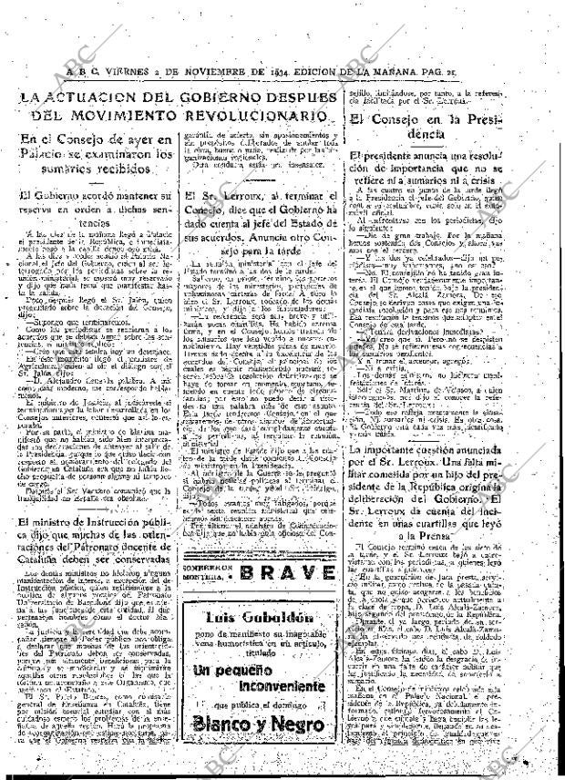 ABC MADRID 02-11-1934 página 21