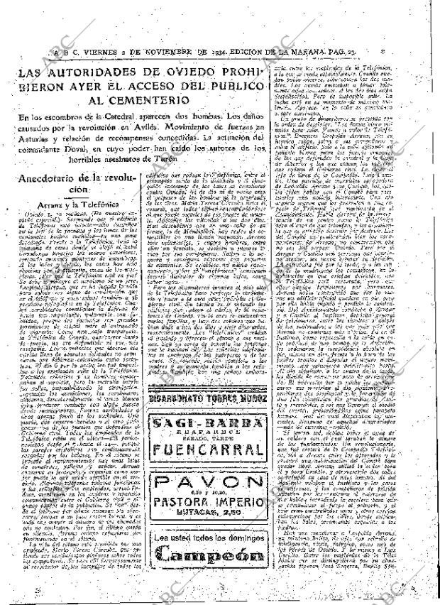 ABC MADRID 02-11-1934 página 23