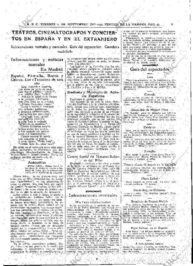 ABC MADRID 02-11-1934 página 43