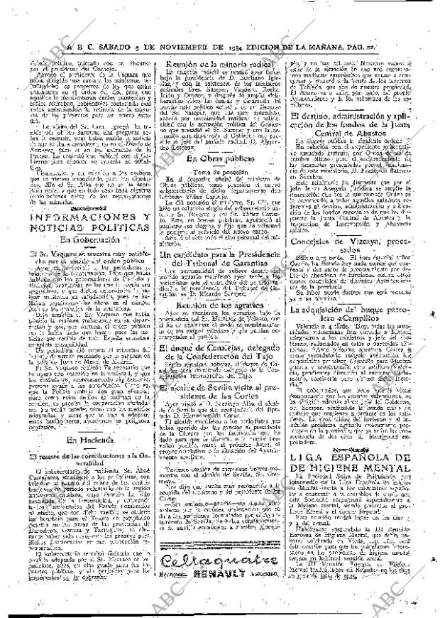 ABC MADRID 03-11-1934 página 22