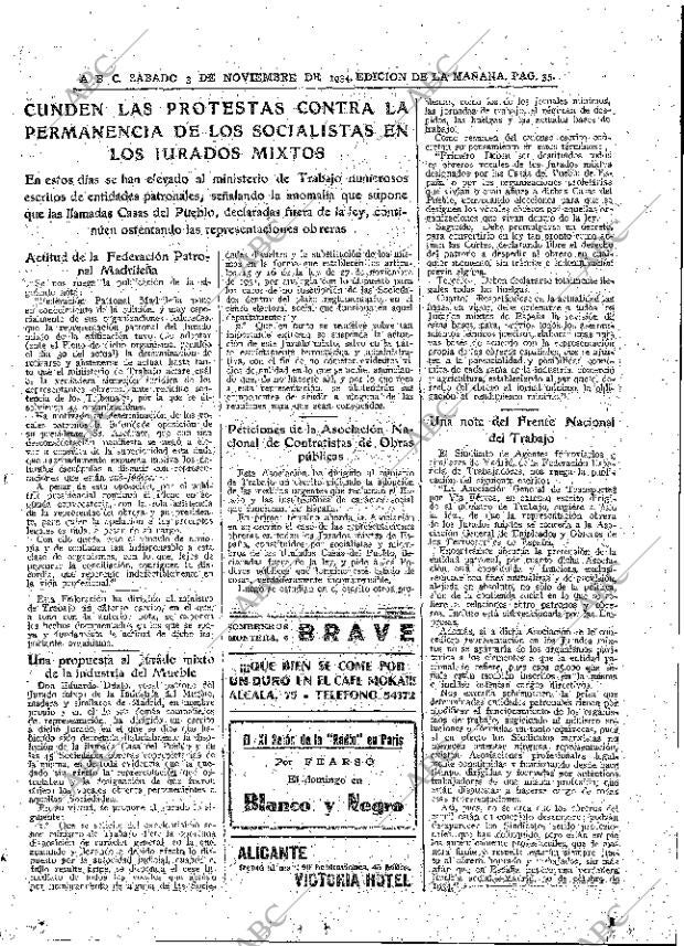 ABC MADRID 03-11-1934 página 35