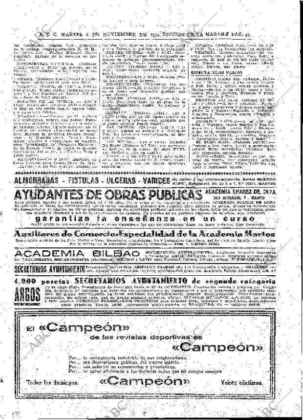 ABC MADRID 06-11-1934 página 47