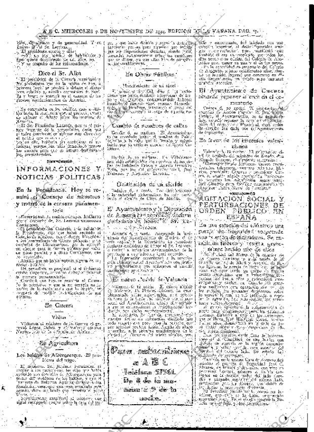 ABC MADRID 07-11-1934 página 19