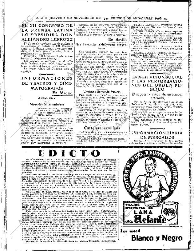 ABC SEVILLA 08-11-1934 página 34