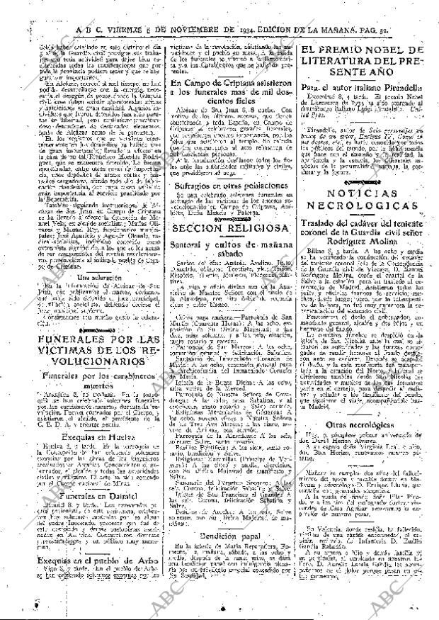 ABC MADRID 09-11-1934 página 32