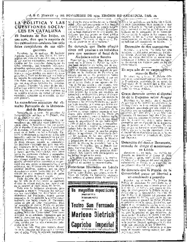 ABC SEVILLA 15-11-1934 página 26