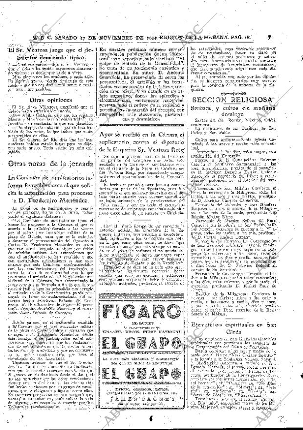 ABC MADRID 17-11-1934 página 18