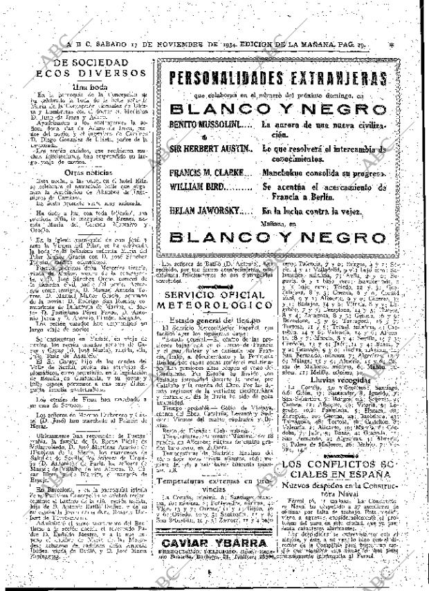 ABC MADRID 17-11-1934 página 19