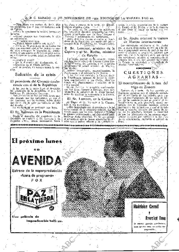 ABC MADRID 17-11-1934 página 22