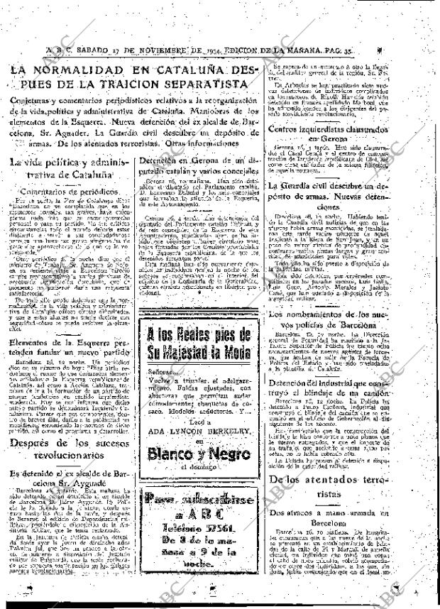 ABC MADRID 17-11-1934 página 35