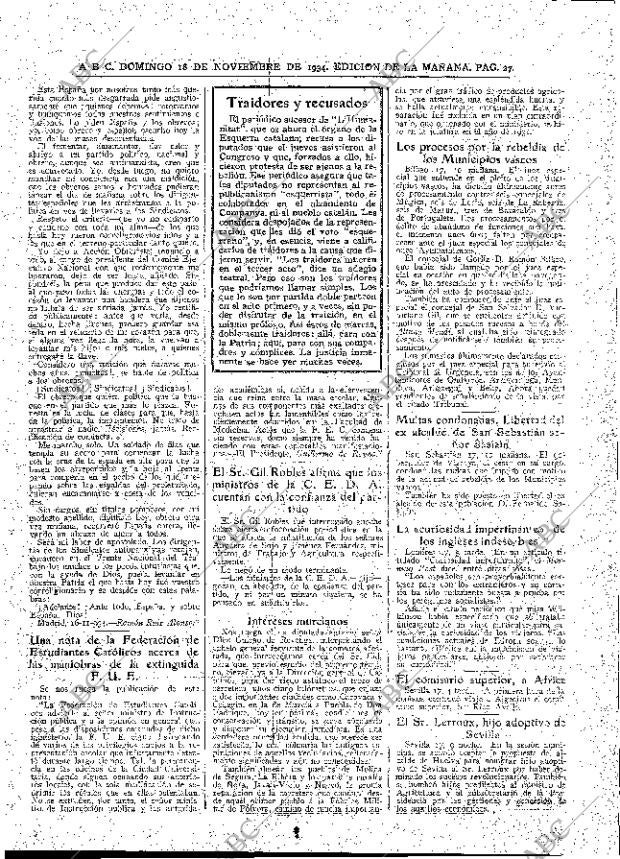 ABC MADRID 18-11-1934 página 19