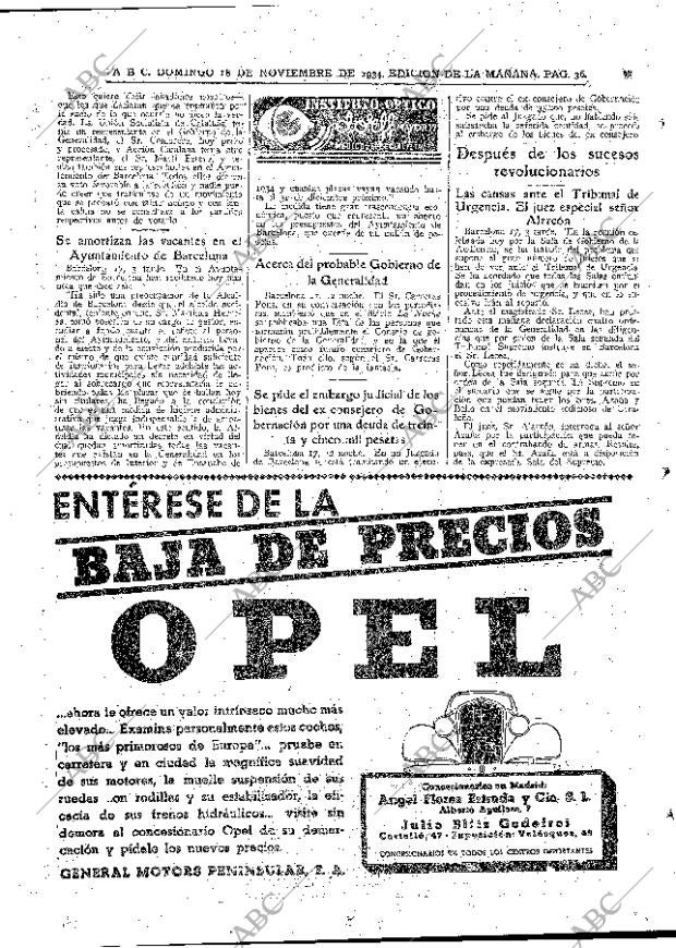 ABC MADRID 18-11-1934 página 28