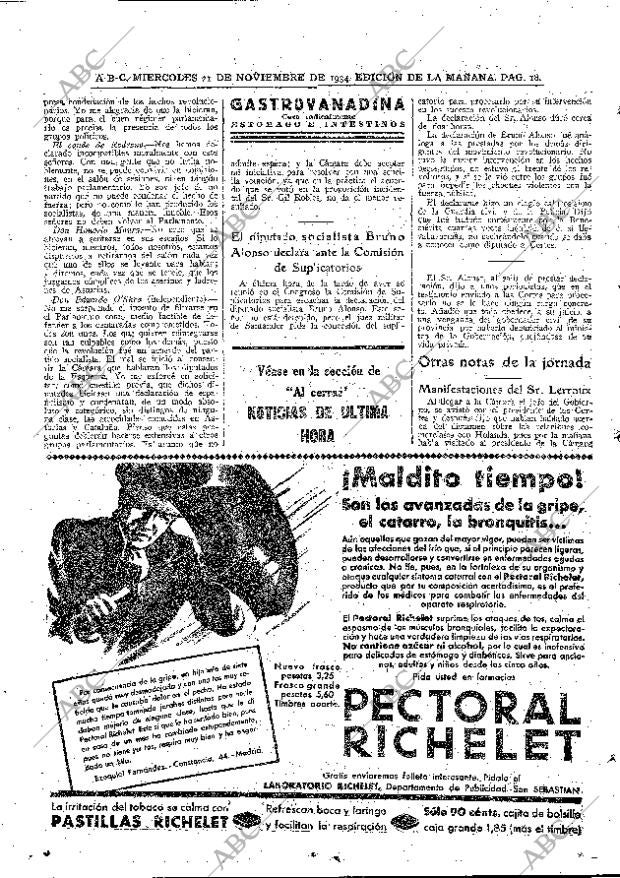 ABC MADRID 21-11-1934 página 18