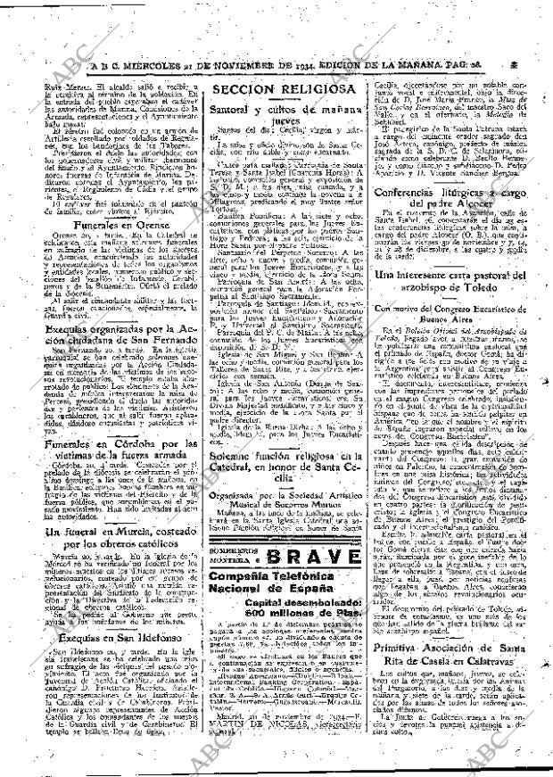 ABC MADRID 21-11-1934 página 28