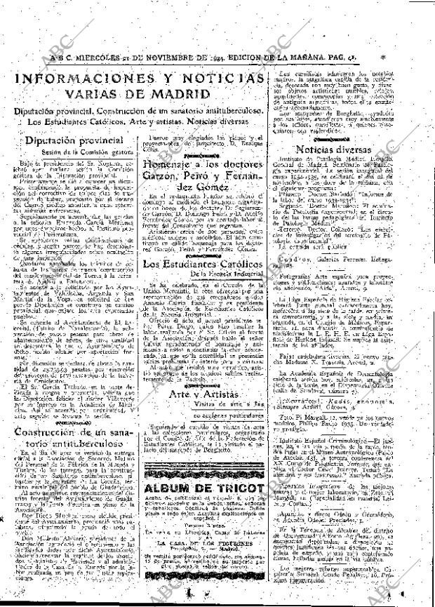 ABC MADRID 21-11-1934 página 41