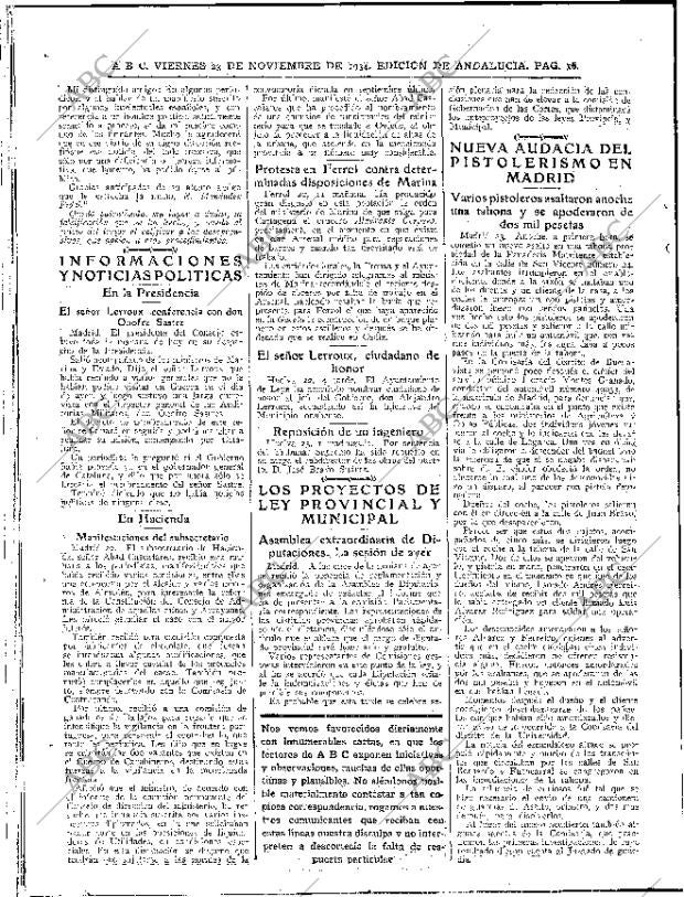 ABC SEVILLA 23-11-1934 página 16