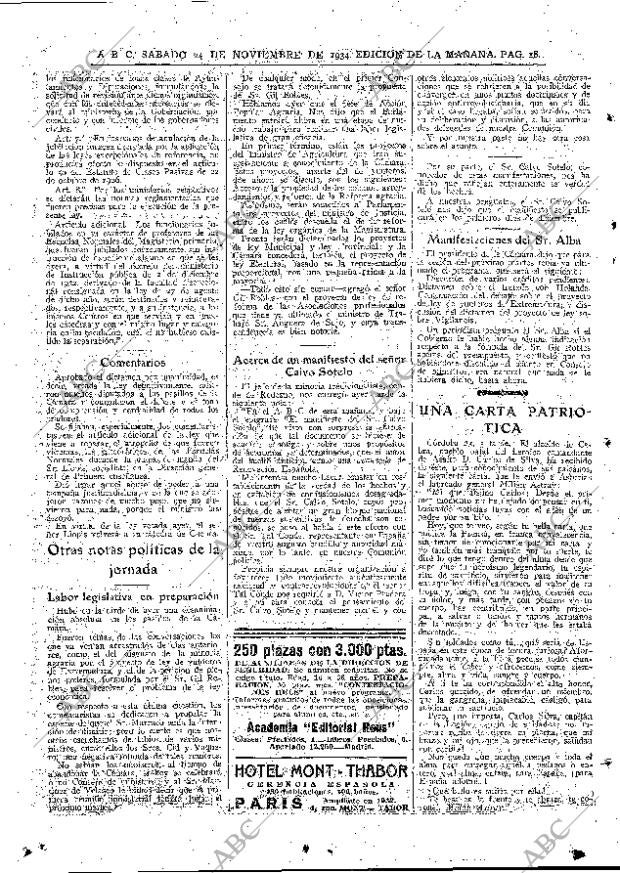 ABC MADRID 24-11-1934 página 18