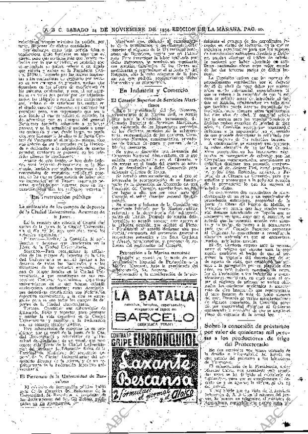 ABC MADRID 24-11-1934 página 20