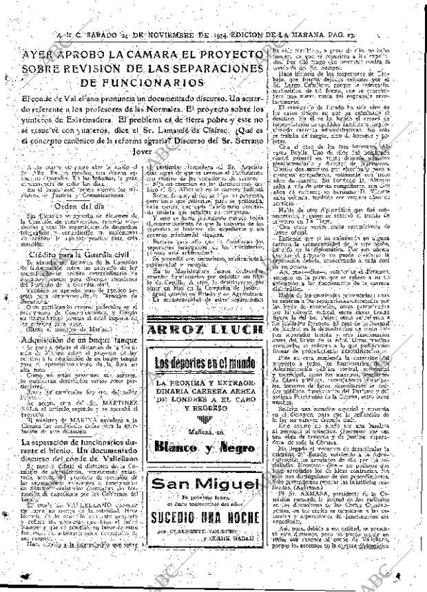 ABC MADRID 24-11-1934 página 23