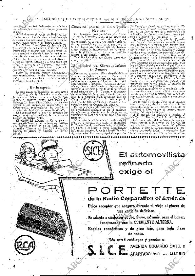 ABC MADRID 25-11-1934 página 30
