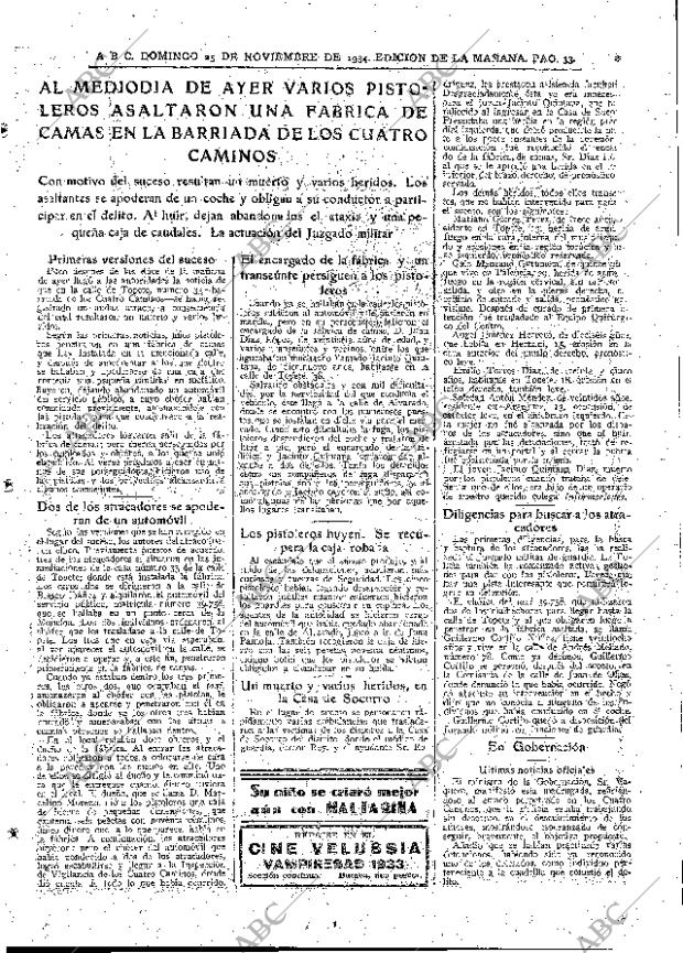 ABC MADRID 25-11-1934 página 33